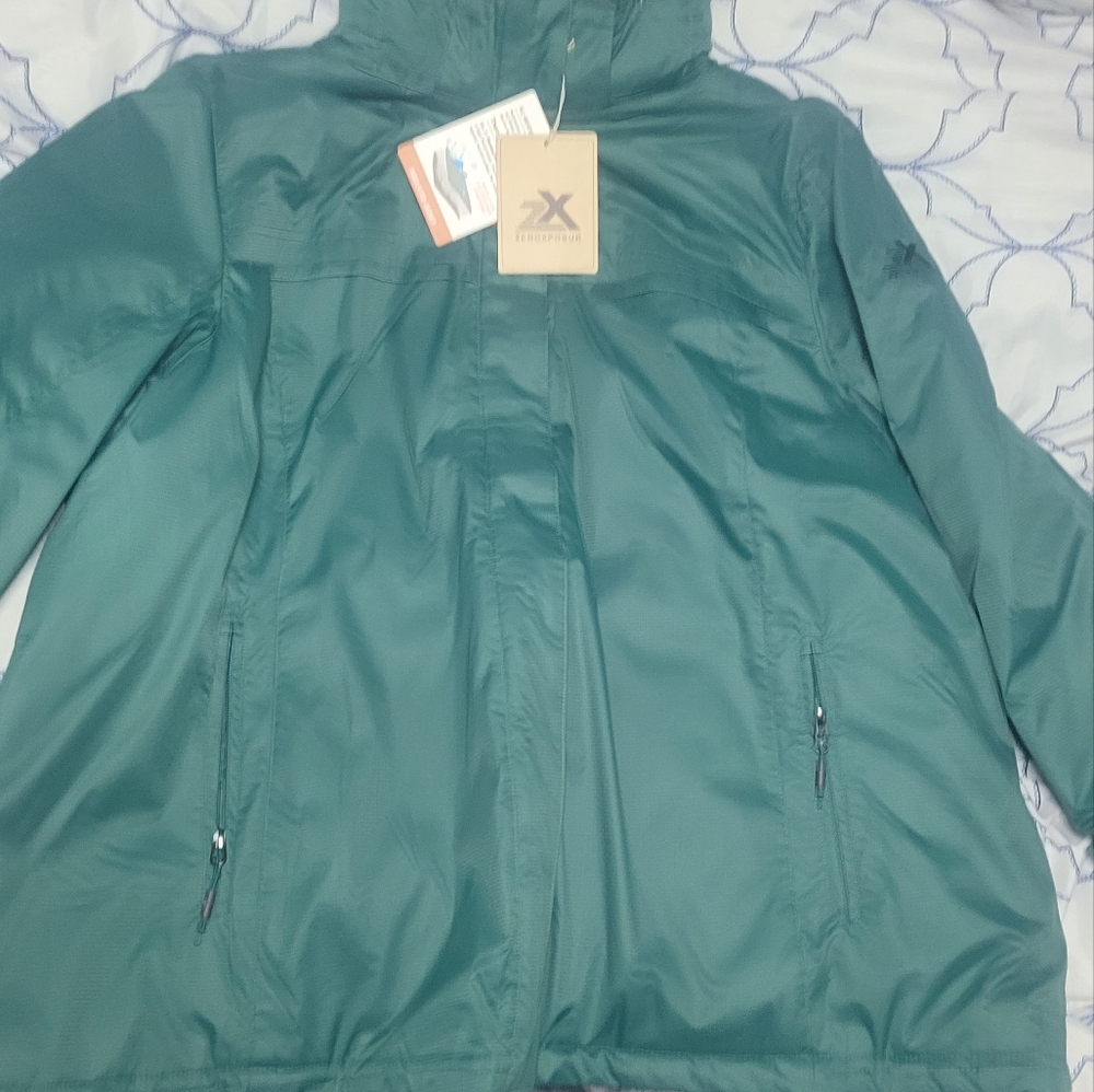 Zeroposur Women's Fall/winter Coat Fleece Lined Insulated  Available  2x